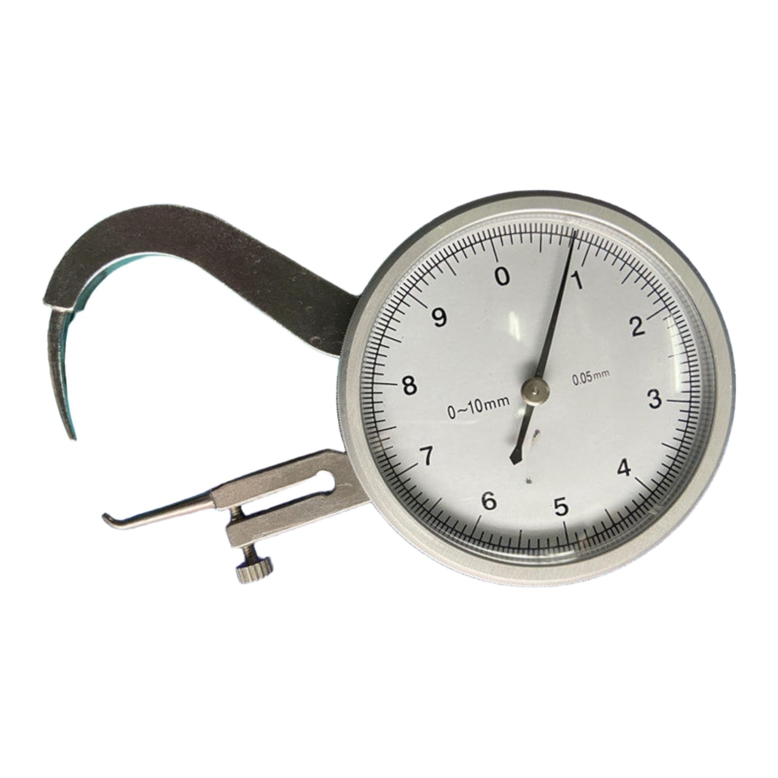 Miernik grubości, 0-10 mm, zakrzywione końcówki, płaskie