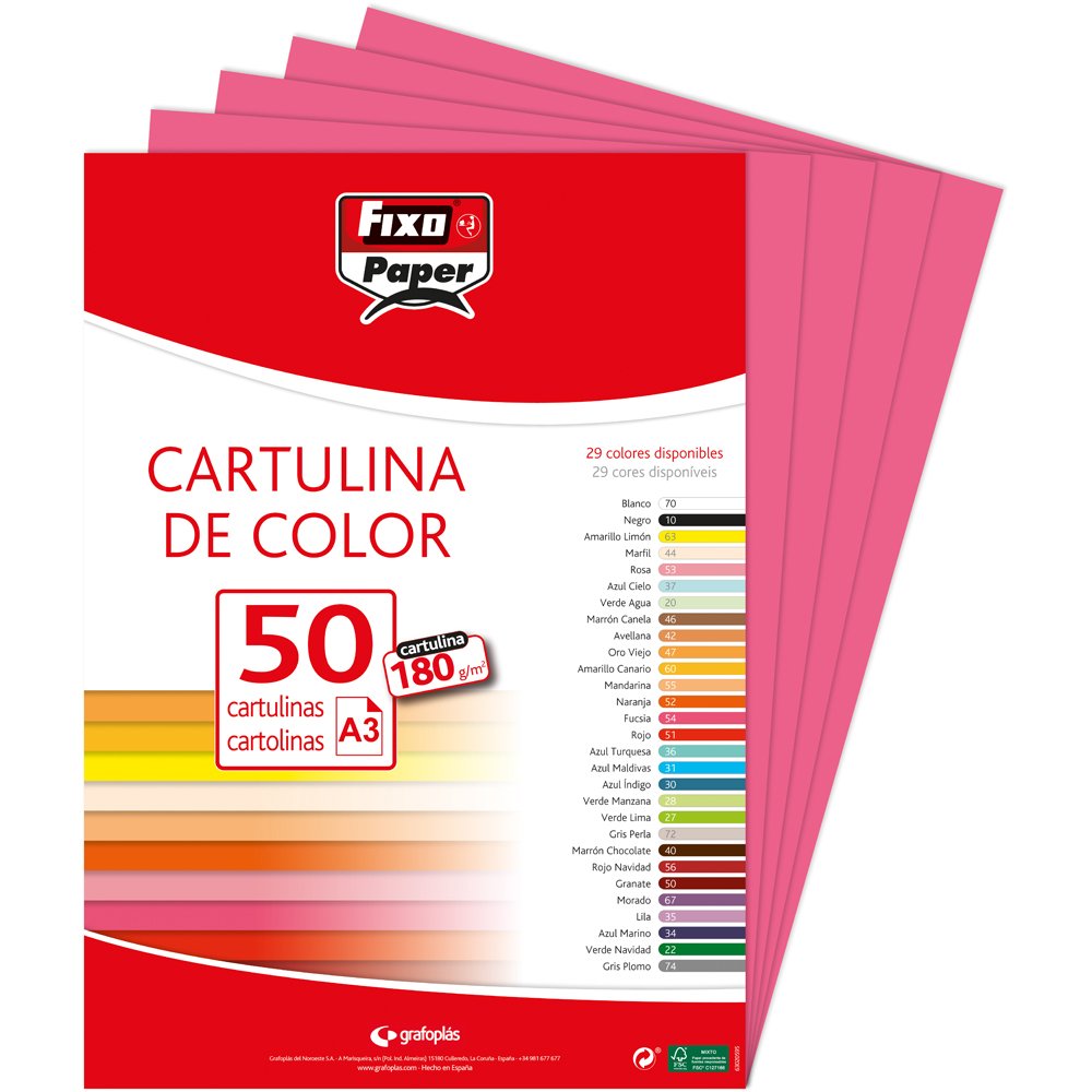 Fixo Paper 11110470 - Pack de 100 – Cartulina blanca A4, 180g — view 54