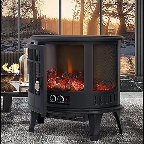 INMOZATA Electric Fire Stove with LED Flame Cover