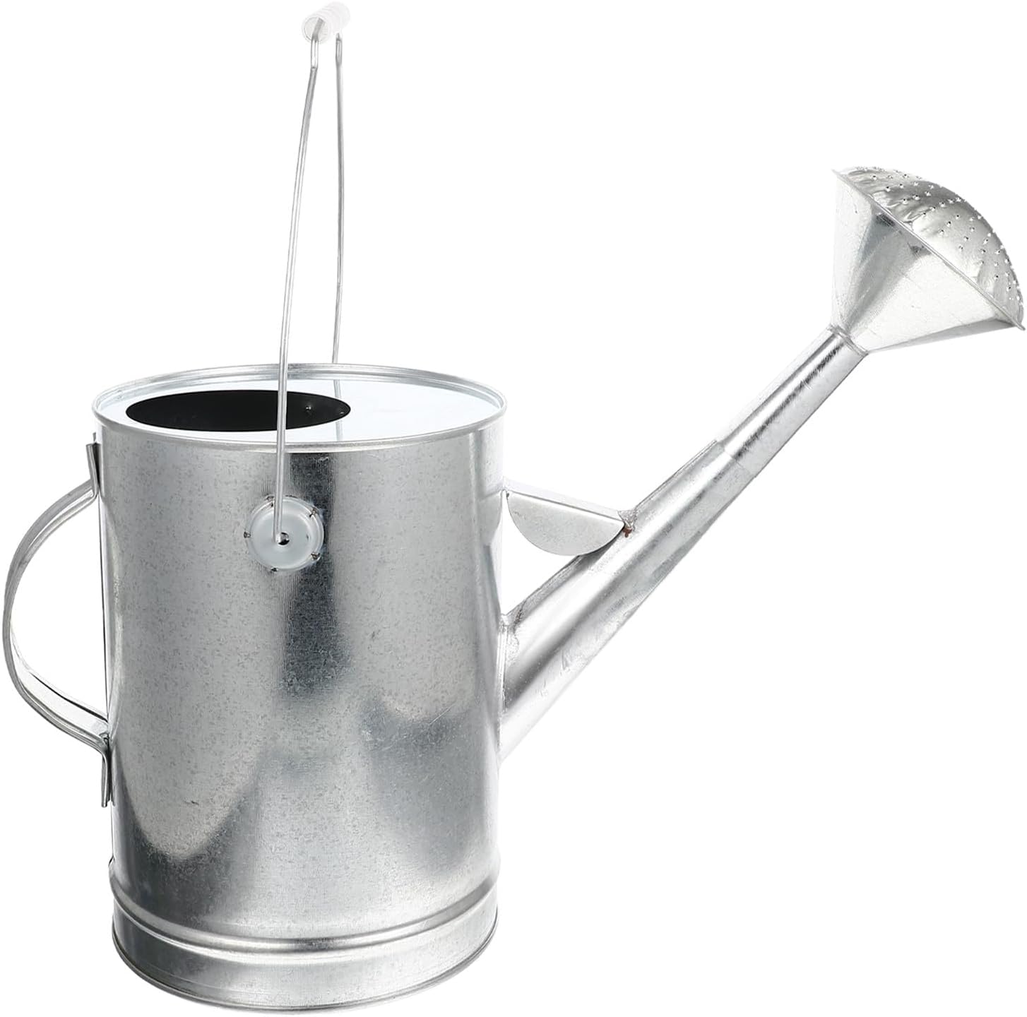 Vintage 5l Galvanized Watering Can Long Spout Sprinkling Pot for Indoor Outdoor Gardening Plant Watering Tool