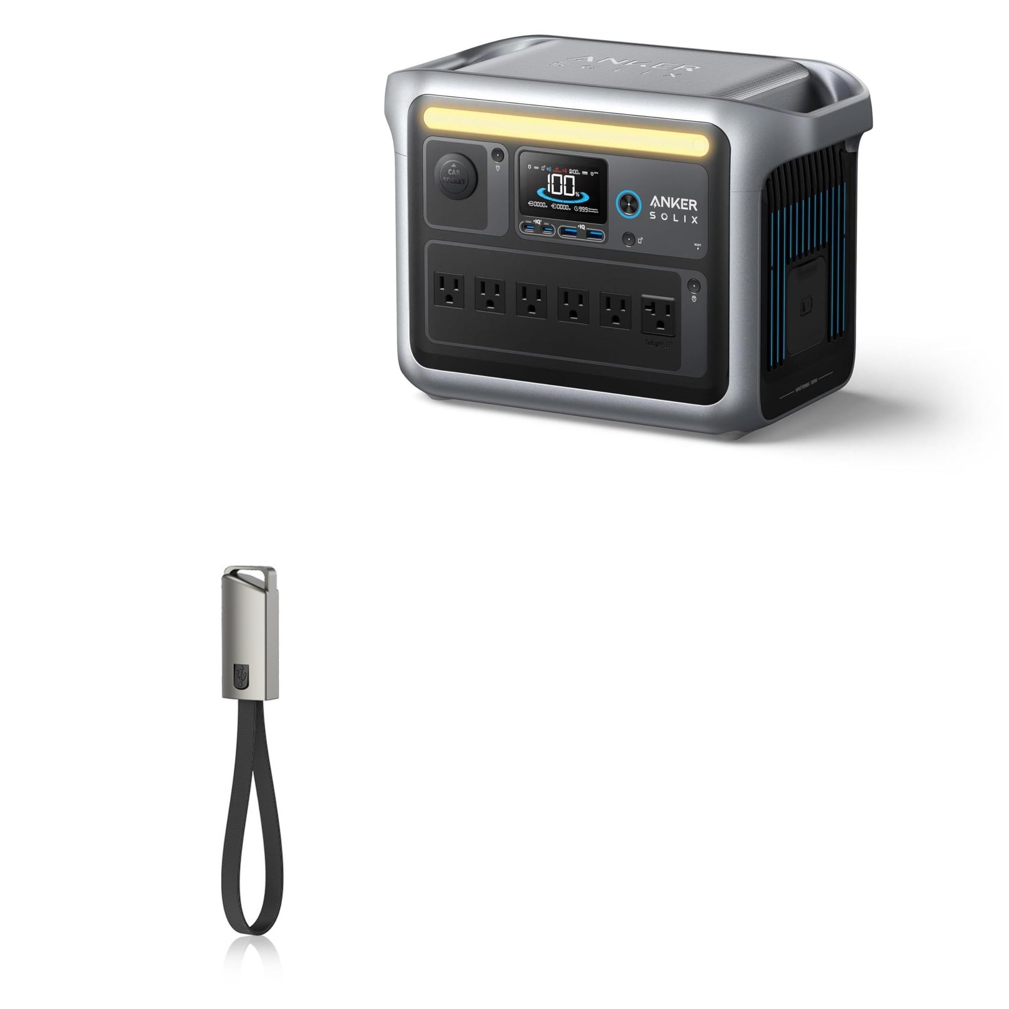 Amazon.com: BoxWave Cable Compatible with Anker SOLIX C1000 - USB
