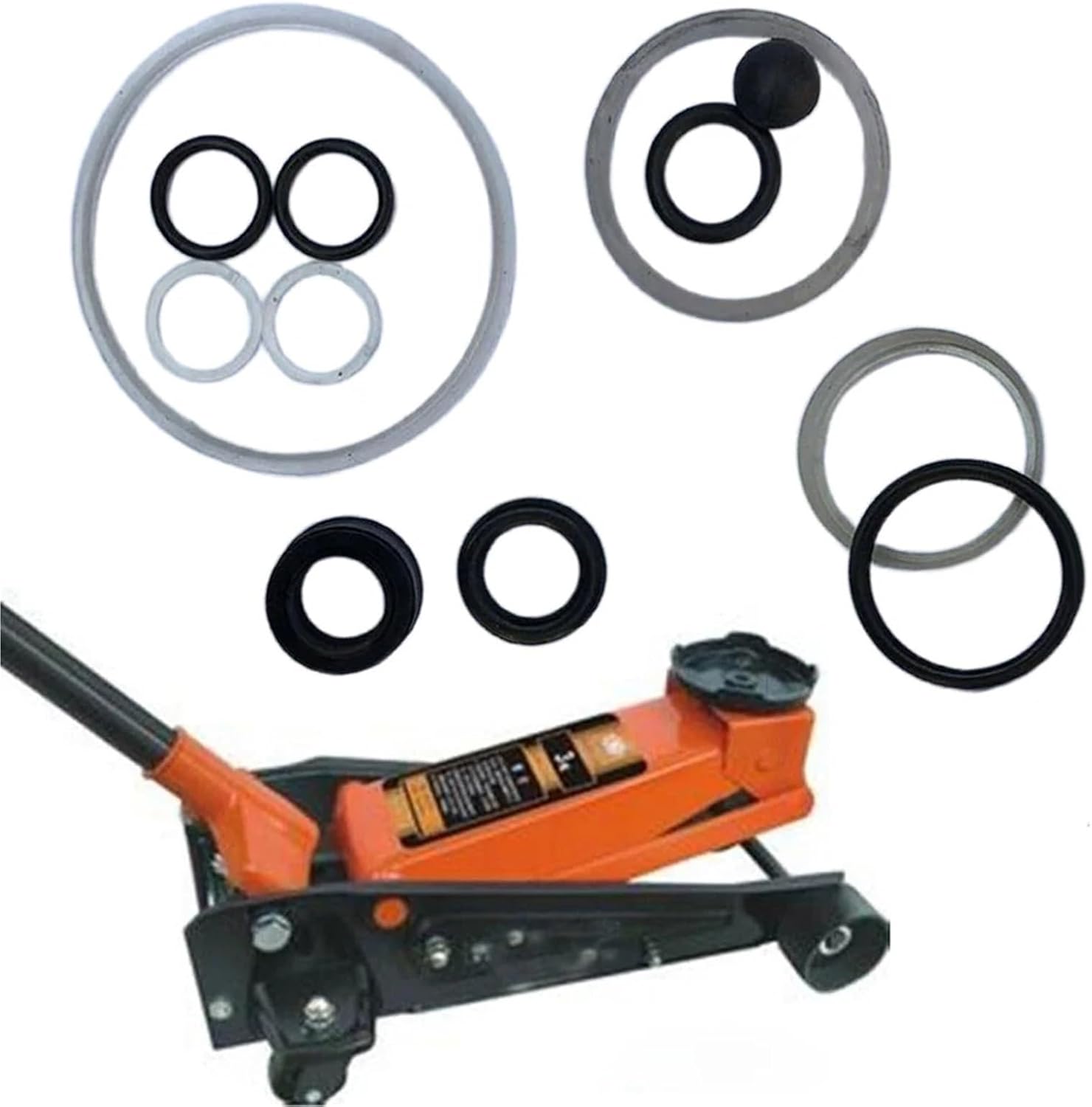 1set Hydraulic Jack Repair Tool Oil Seal Ring O-Ring Horizontal 3 TON Repair Kit For Vertical Jack Oil Pump Cylinder Pump
