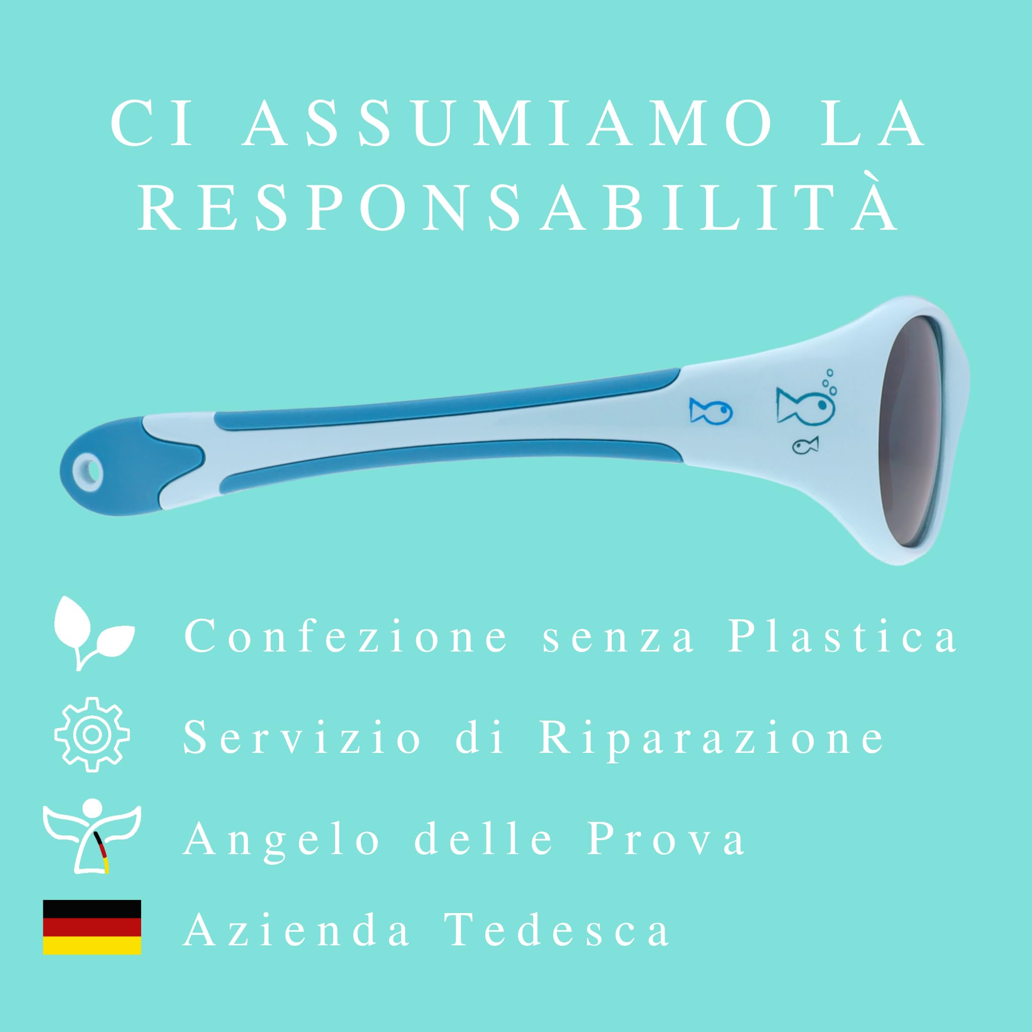 ActiveSol Occhiali da sole per bambini 6-24 mesi, senza BPA, polarizzati, con fascia, Taglia L