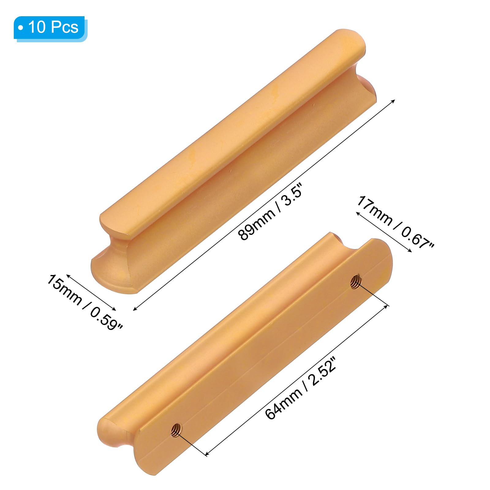 PATIKIL Door Handles 2.52 Inch (64mm) Hole Center - Image 2