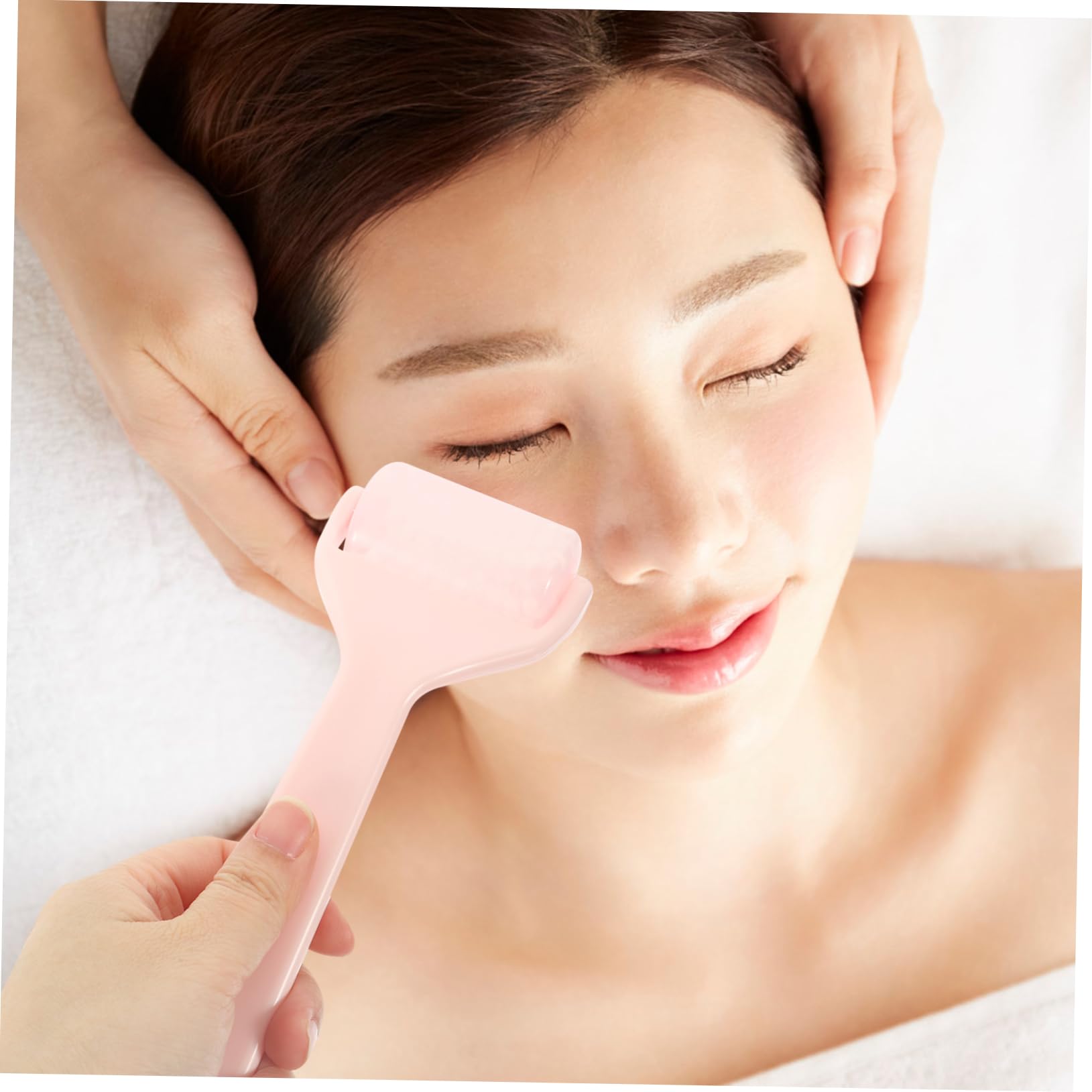 Didiseaon 5 Juegos masaje con rodillos Buque de vapor facial cara de hielo cara de vapor rolo massagem massage roller rodillo de ojos rodillos de hielo Educación física rosa