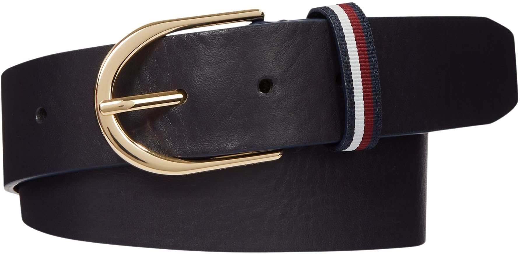 Tommy Hilfiger Cintura Donna in Pelle Blu 75 cm