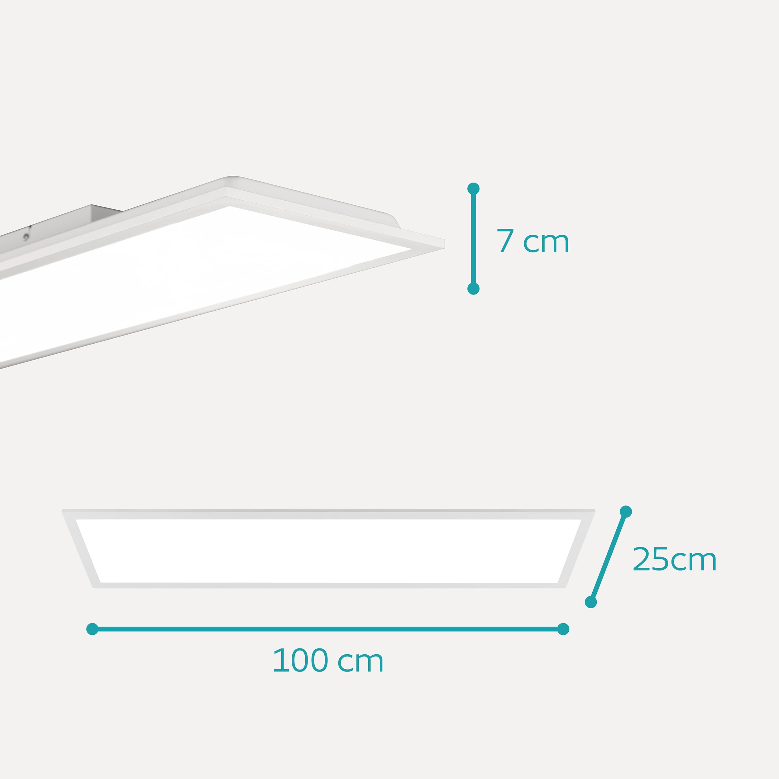 EGLO Bottazzo LED Büro-Deckenleuchte 3200 Lumen 100x25 cm dimmbar warmweiß kaltweiß