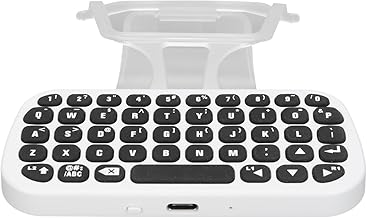 Keyboard for PS5 Wireless Controller Gamepad Wireless Bluetooth Chatpad for PS5 with Clip and Charging Cable