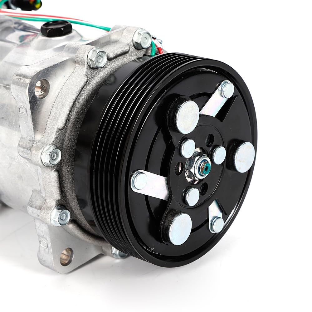 Compresor de aire acondicionado para coche 7V16 para Au-di A3 TT V-W Golf Bora Sea-t Alhambra Skda OTV aire acondicionado 12 V R134a aceite de compresor PAG46 apto para muchos modelos
