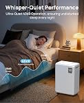 AIUSEVO 26 Déshumidificateurs pour sous-sols & Accueil (jusqu'à 2500 Sq.Ft), Ultra Du calme 40dB Déshumidificateur de chambre avec 3 Modes, fuite continue & Dégel automatique pour réduire l'humidité & Les odeurs musclées