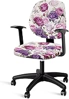 Vista 16 de Funda para silla de oficina con estampado de margaritas, fundas elásticas elásticas para silla de escritorio de oficina, funda suave para silla