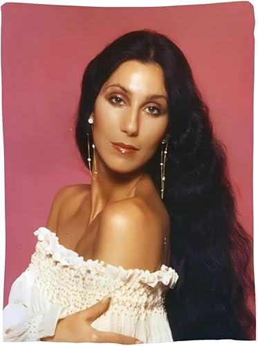 CAVALEIRO Cher Blanket - Manta de personajes de recuerdos y jóvenes de nuestra generación, manta suave y cálida y ligera de 50 x 40 pulgadas