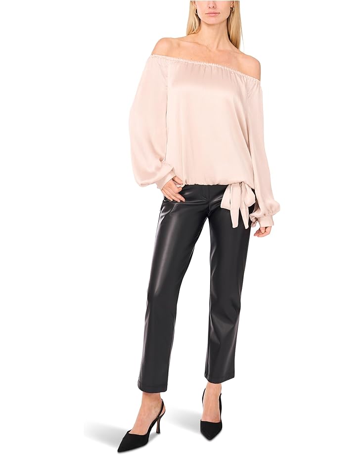 Vince Camuto Off Shoulder Long Sleeve Blouse W Tie - #3 of 4