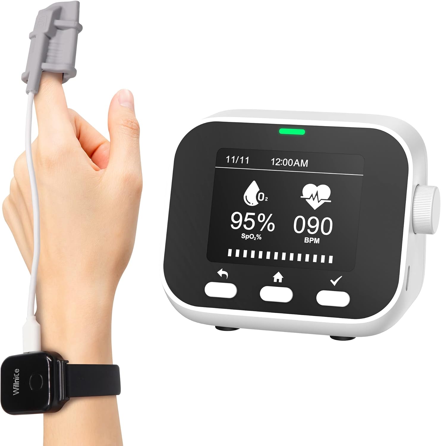 Willnice Wristband Sleep Oxygen Monitor, Pulse Oximeter