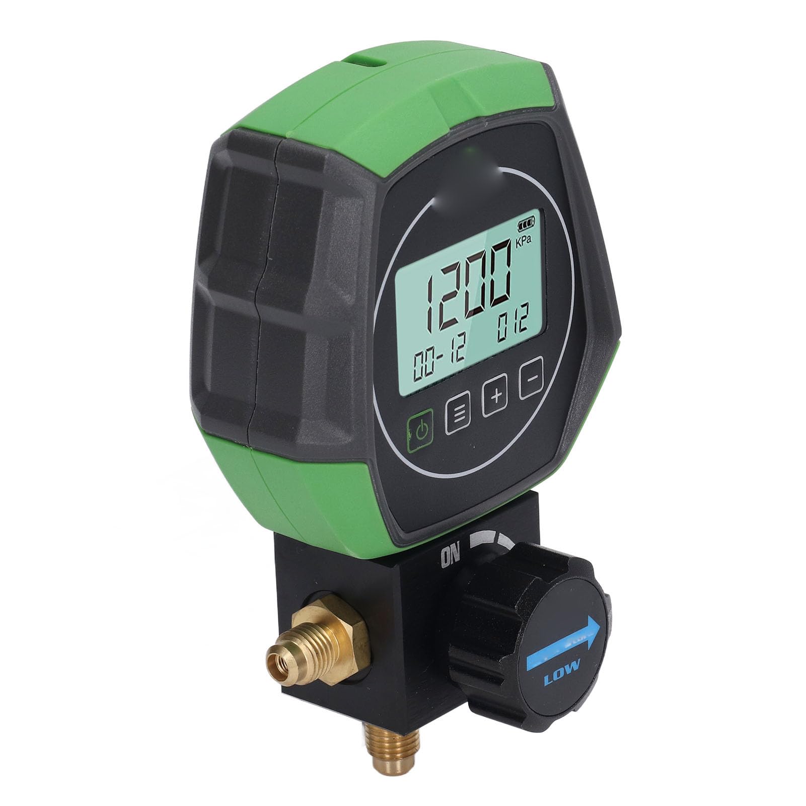 Tester Digitale della Temperatura della Pressione del Vuoto del Manometro con 90 Refrigeranti, 3 modalità per L'aria Condizionata Automobilistica e Domestica
