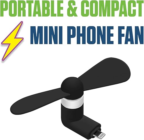 Miniatura 8 de Cellet Mini ventilador de refrigeración alimentado por Apple Phone Lighting Puerto de carga compatible con iPhone 14 Pro Max Plus 13 12 11 XS XR X 8