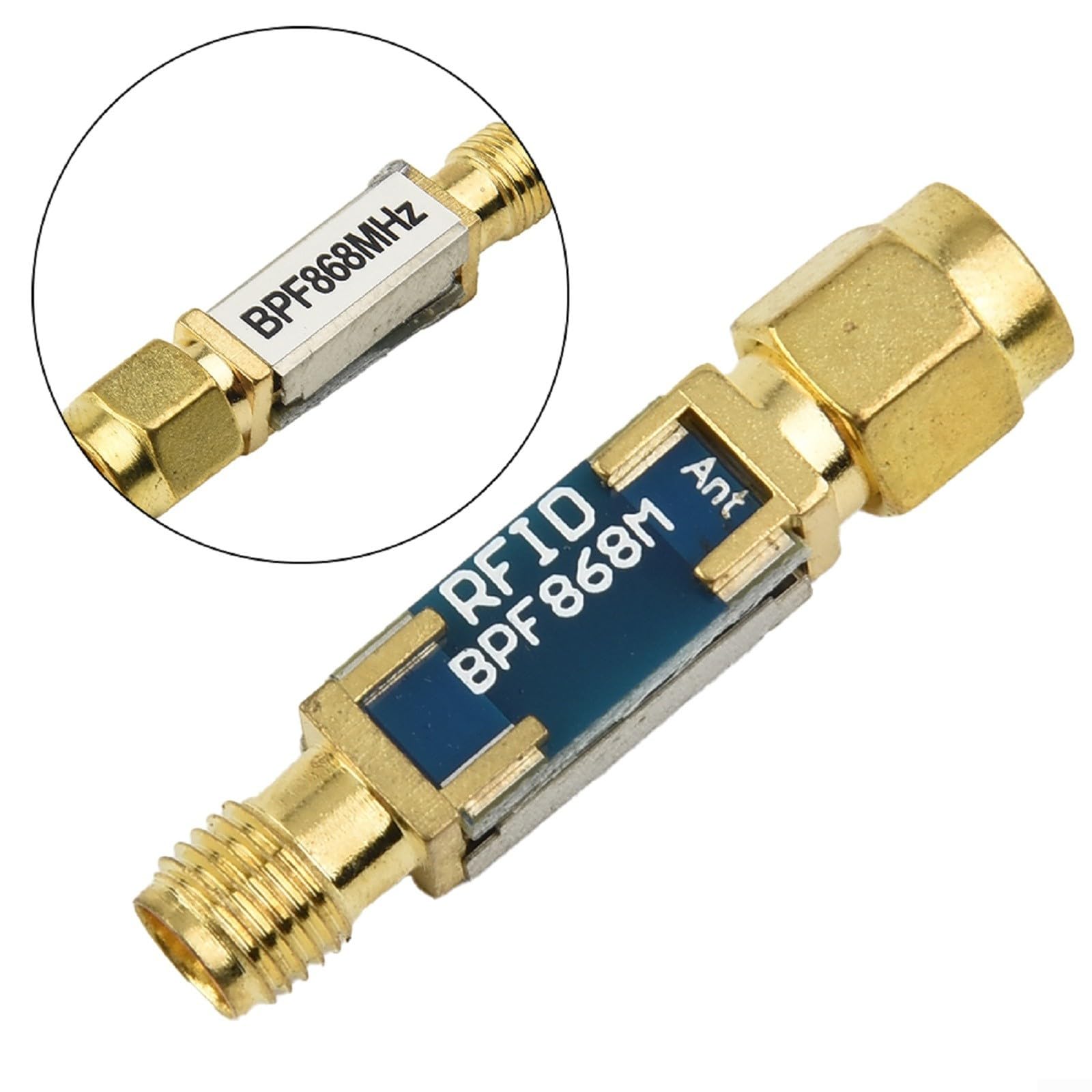868 MHz RFID IoT dedizierter SAW Bandpassfilter 2MHz Bandbreite für SMA-Schnittstelle und Oxidationsbeständigkeit
