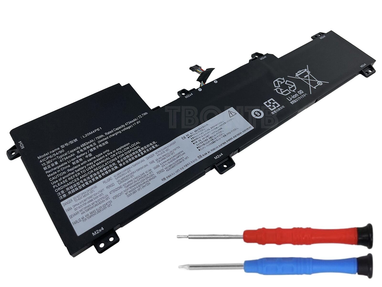 TBONTB L20M4PE1 Battery Compatible with Lenovo IdeaPad 5 Pro-16IHU6 Creator 5-16ACH6 Yoga Slim 7 Pro-16ACH6 Slim 7-16ARH7 ThinkBook 16p NX ARH