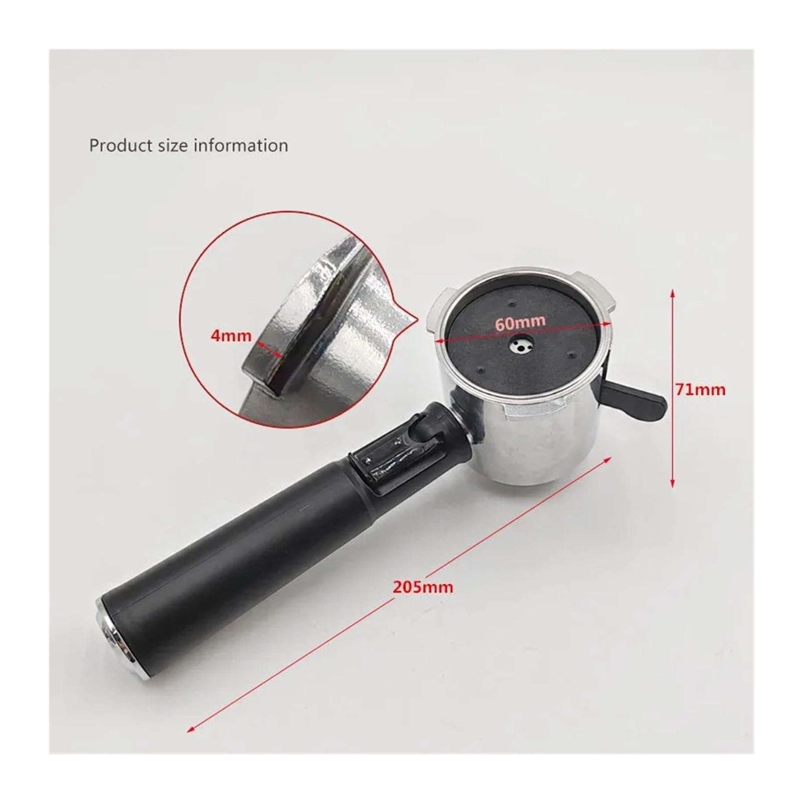 Portafiltro De Café,Compatible Con Nespresso Máquina De Café Cápsula | Manija De Las Vainas De 51mm Máquina Antideslizante
