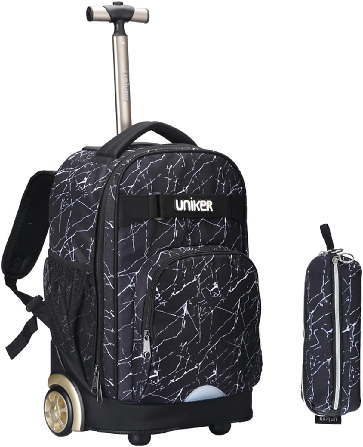 UNIKER Rolling Backpacks for Men,Travel Backpack with
