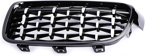 Miniatura 10 de PENSUN Parrillas delanteras negras mate riñón para 2012-2016 BMW Serie 3 F30 F35