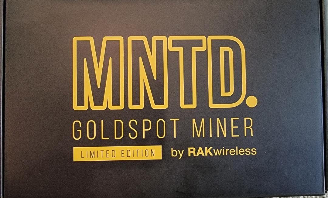 MNTD GoldSpot Helium Hotspot Crypto Miner - RAK Wireless US 915