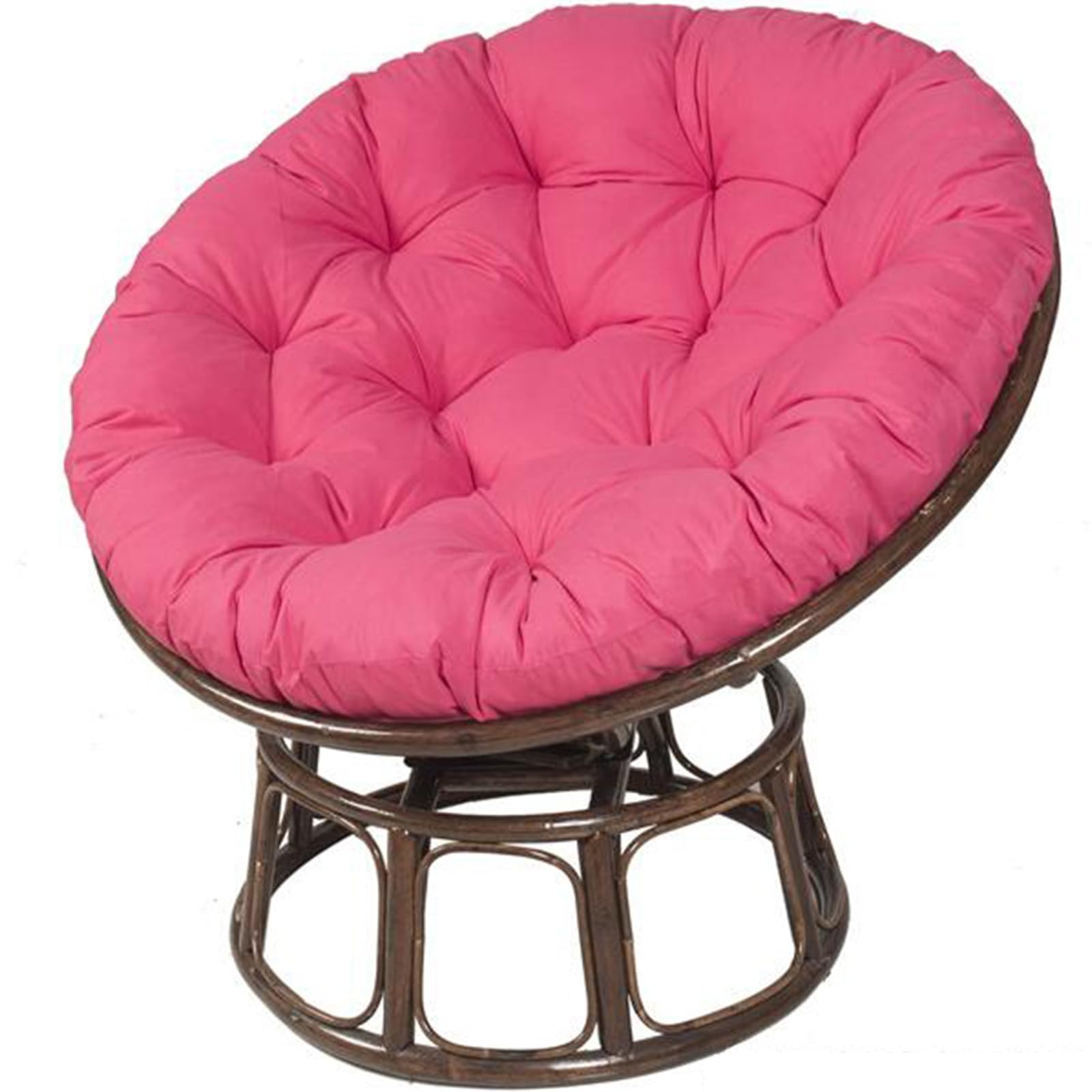 UGZXCVBN Egg Chair Cushion, Hanging Egg Chair Cushions Swing Chair Pads Patio Garden Basket Seat Rose Red 40cm