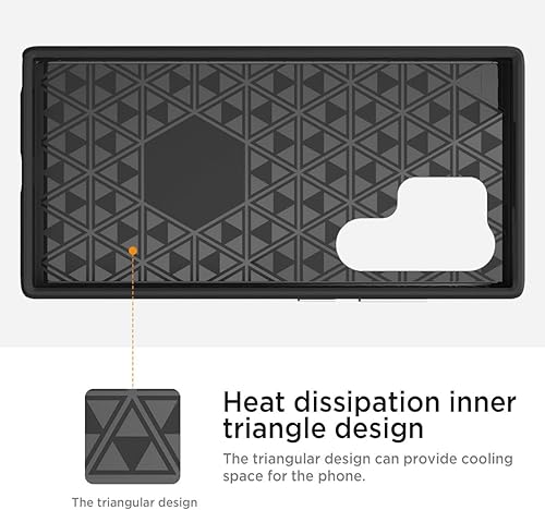 Miniatura 6 de Miimall Funda delgada para Samsung Galaxy S24 Ultra mate, doble capa de policarbonato resistente y TPU 10 pies militares a prueba de caídas