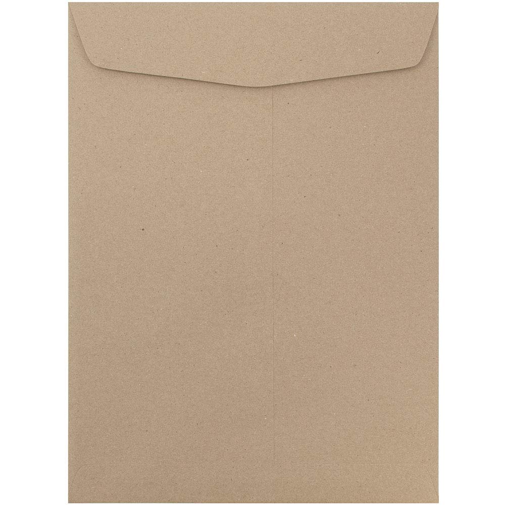 JAM PAPER 10 x 13 Open End Catalog Premium Envelopes - Brown Kraft Paper Bag - Bulk 500/Box