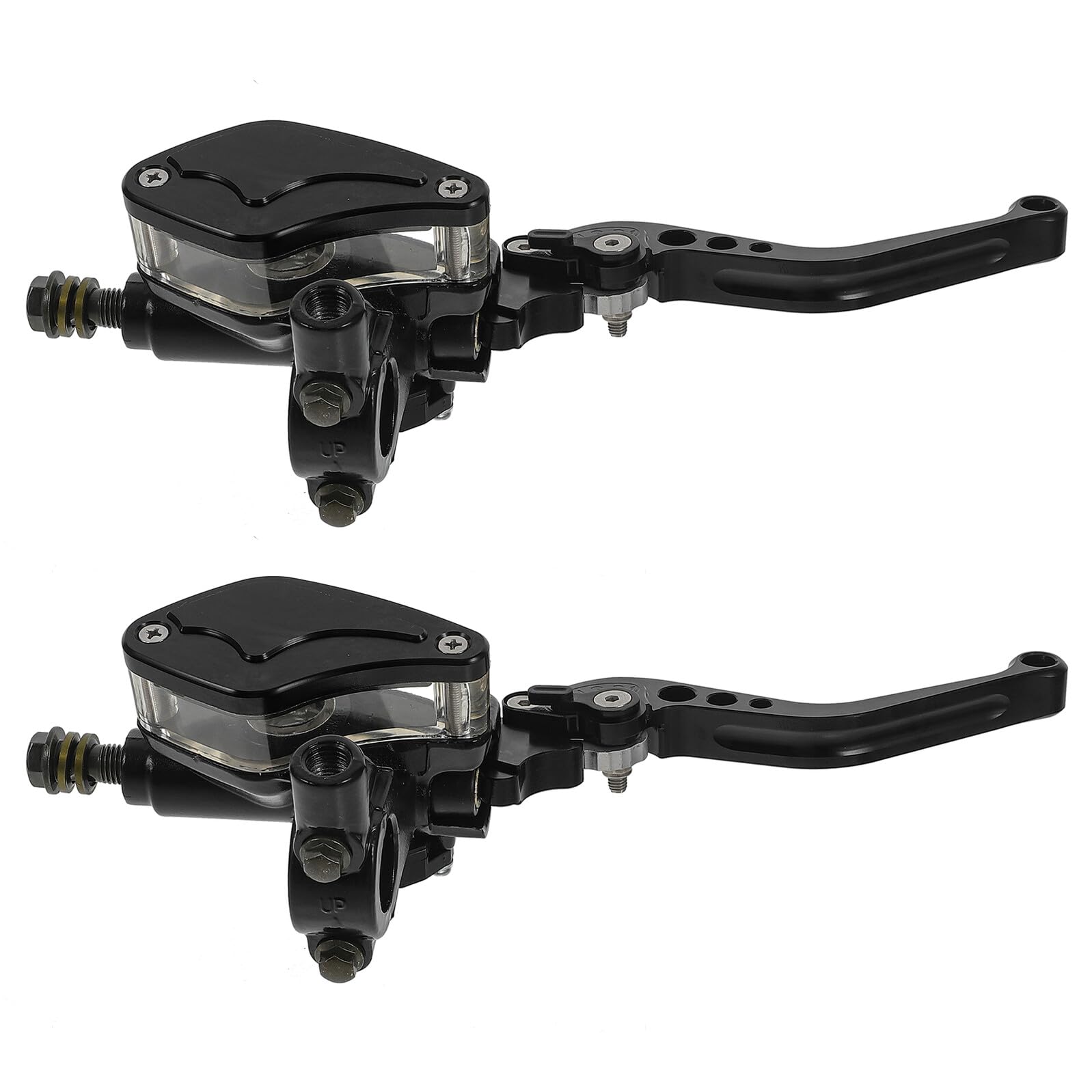 Vaschetta Olio Freno Moto in Alluminio Nero 22mm Cnc per Impianto Freno Stabile e Installazione Facile Accessori Moto