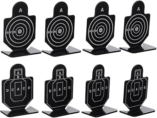 2 cajas 8 unids objetivo de entrenamiento de disparo objetivos explosivos de placa de acero objetivos de salpicadura blancos de tiro interior blanco