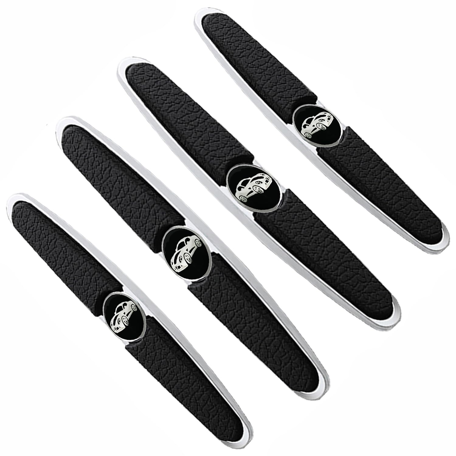 EBIZ HIVE Car Door Edge Collision Protector Guard Sticker, Auto Door Edge Protection Silicone Rubber, Car Accessories, Door Guard, Car Door Edge Guard, Car Door Edge Protector, Car Door Protector(UNIVERSAL, METAL BLACK)