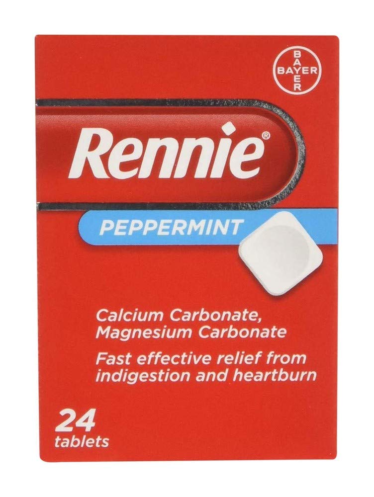 Rennie Peppermint Tablets, Pack of 24