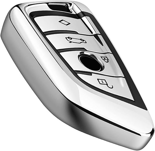 Intermerge for BMW Key Fob Cover,Blade Shape Soft TPU Key Case Shell