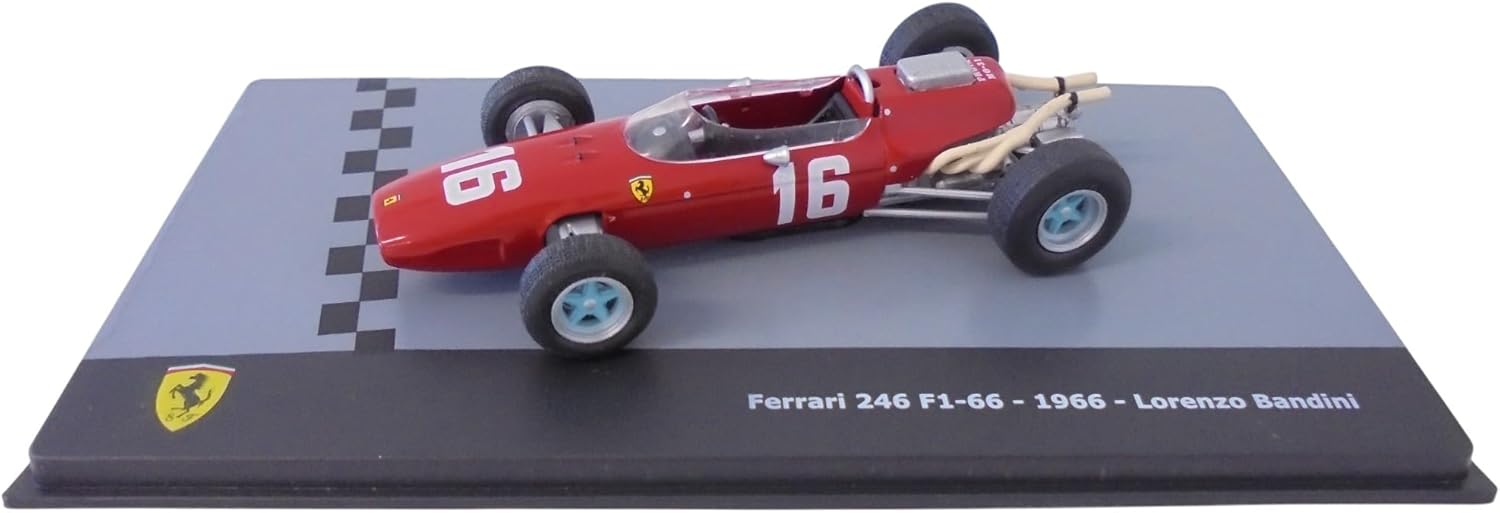 OPO 10 - Formula 1 car Compatible with Ferrari 246 F1-66 - 1966 Lorenzo Bandini 1/43 Scale - F1F45