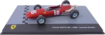 OPO 10 - Formula 1 car Compatible with Ferrari 246 F1-66 - 1966 Lorenzo Bandini 1/43 Scale - F1F45