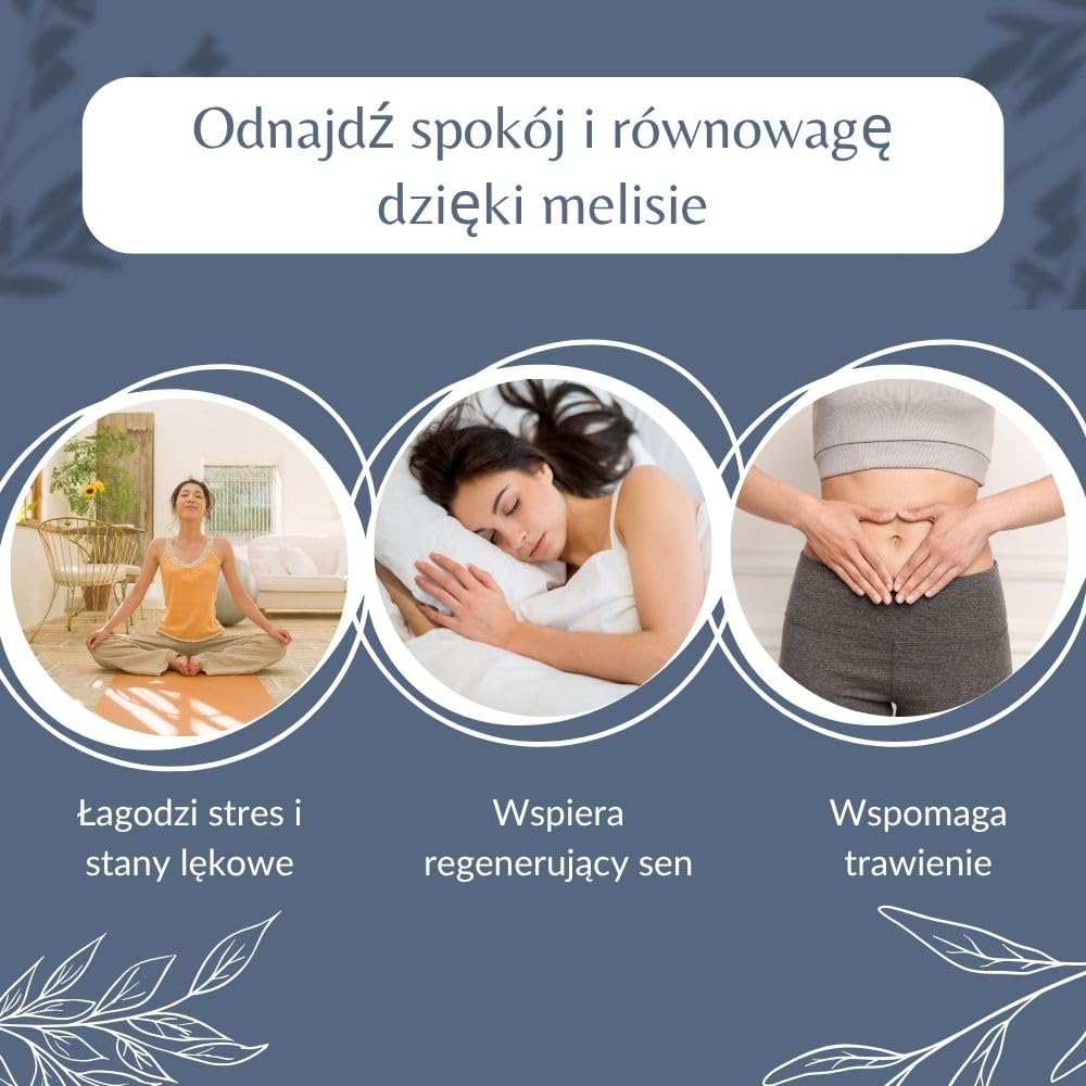 Organiczne luźne liście melisy, relaksująca herbata ziołowa do trawienia, napar kojący, Melissa Officinalis L. - Uprawa ekologiczna (1 kg (500 filiżanek))