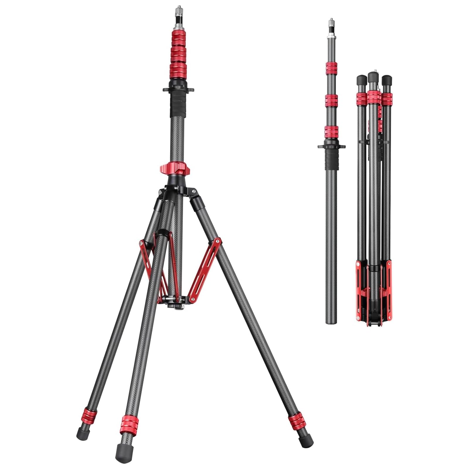 Amazon.com : FreeSea Light Stand Carbon Fiber, Adjustable Tripod