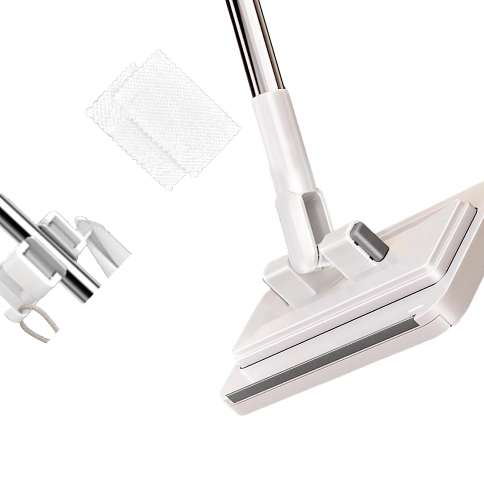 hogtnd Multifunctional Mop Head with Locking and Integrated Scraper for Stubborn and Compact Storage Solution Thinner