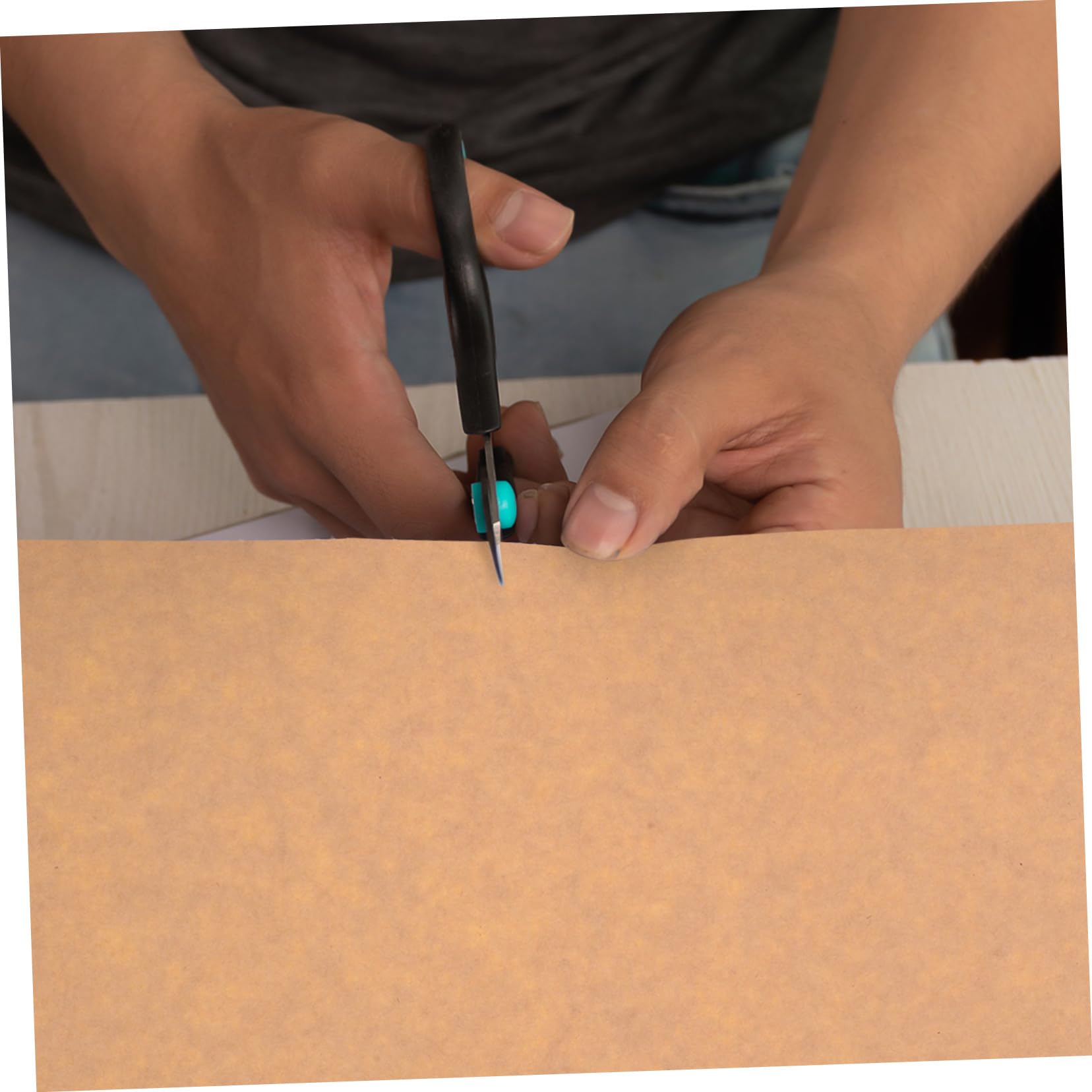 Homoyoyo 50fogli Etichette Adesive Carta Kraft Stampabili Scrivibili Bianca Supporto Easypeel Regali Organizzazione Incartare Progetti