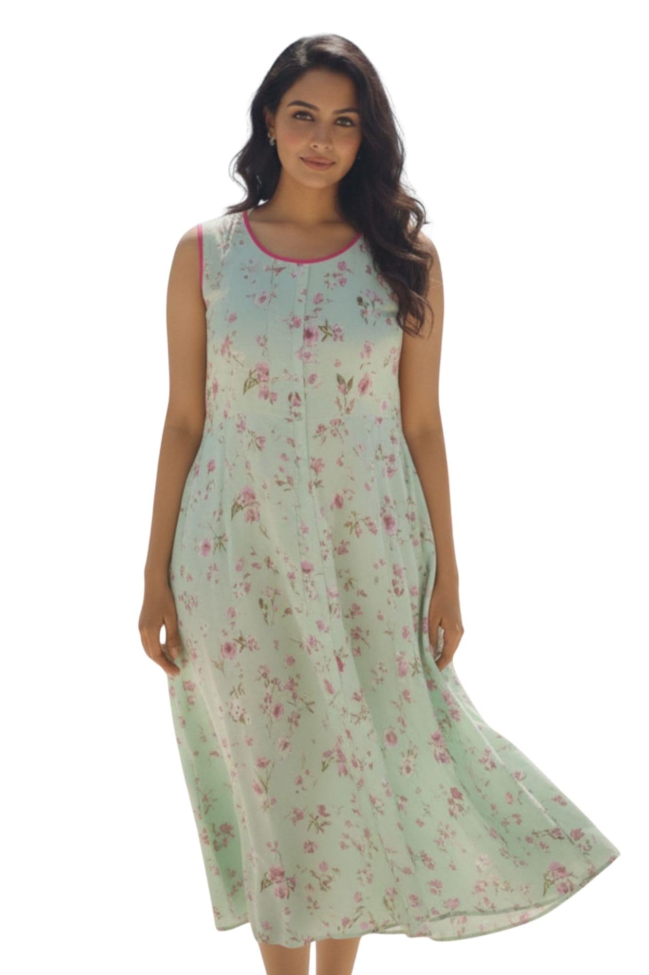 Mint Maternity & Nursing Dress-image-44