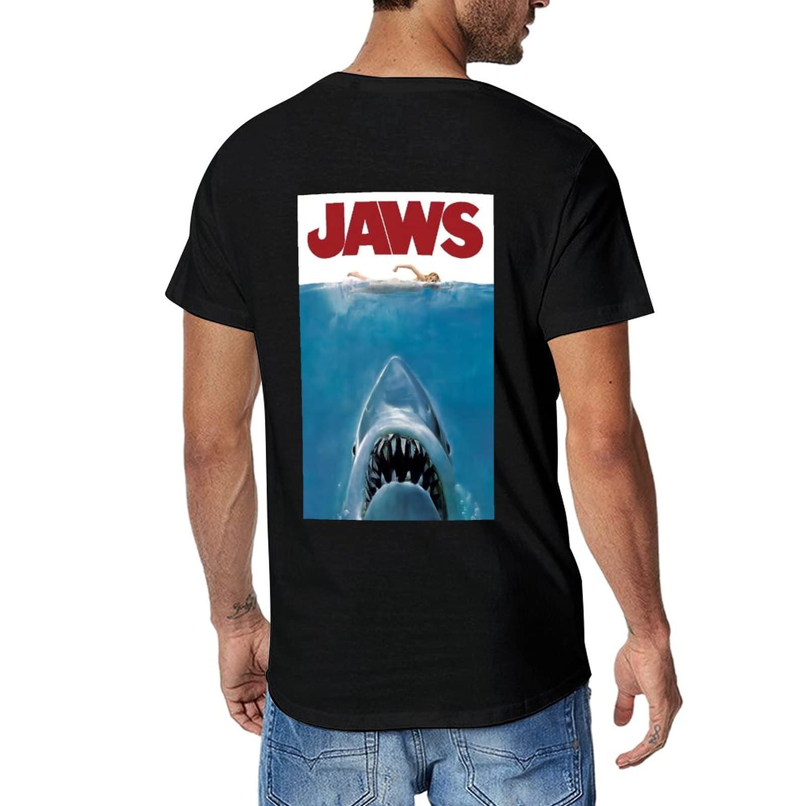 JAWS　ジョーズ　長袖Tシャツ　ロンT　カットソー　プリント　フェード JAWS 長袖Tシャツ S プリント ロンT | 古着屋OLDGREEN