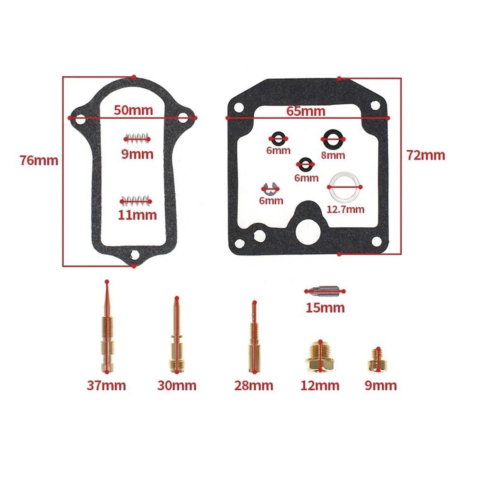 Juego juntas Juego Reparación Carburador Juego Carburador Para KZ900 1976 1977