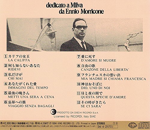 MILVA ENNIO MORRICONE - Dedicato A Milva Da Ennio Morricone - Disque CD