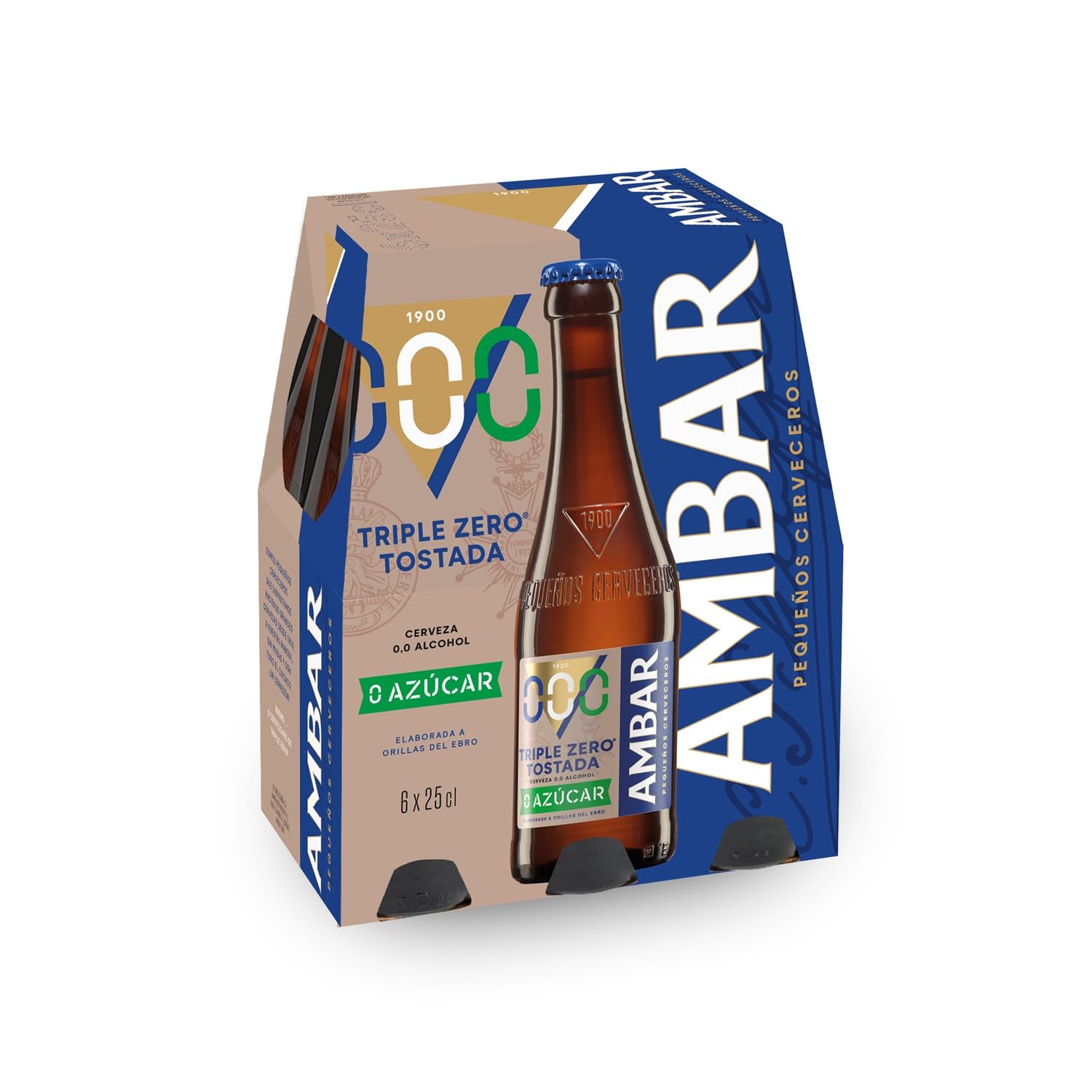 Ambar Triple Zero Tostada 6x25cl 0.0% Alcohol
