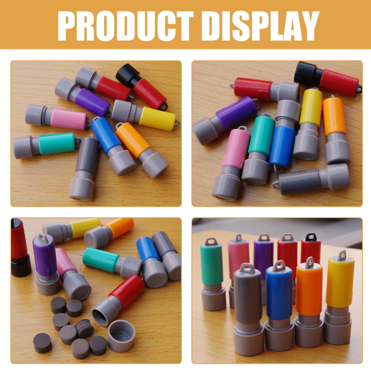 ARTIBETTER 5 Series Caja Del Sello Almohadillas De Tinta Placer Largo Artesanía Elaboración Focas Caso Imprenta Cajas De Sellos Diy Sello De Mano Accesorio De Sello El Plastico 10 Piezas X 5