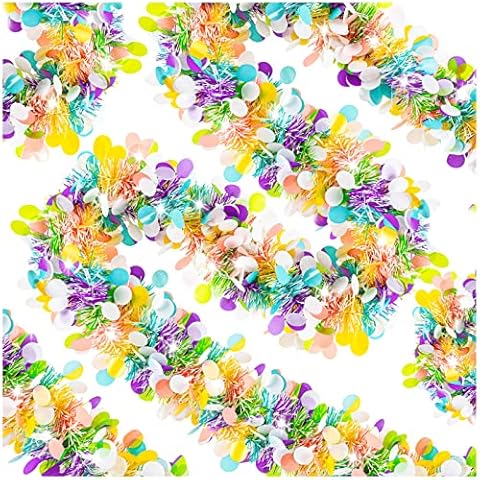 6 PCS Colourful Easter Tinsel Garland Cover