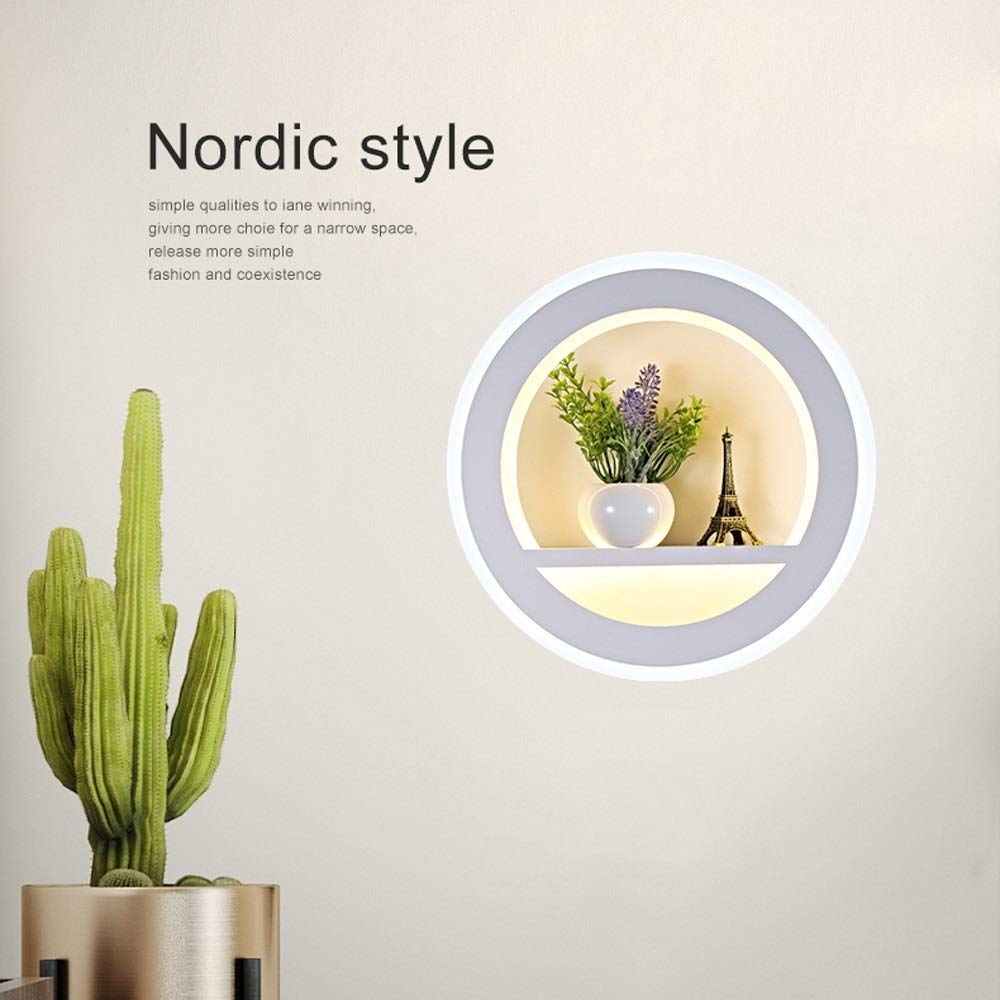 Moderne Runde Wandbehang Wandleuchte Schlafzimmer Nacht Leselampe 20W LED Wandleuchte Kreative Kinderzimmer Eiffelturm Modell Topfdekoration Romantische Wohnzimmer Cafe Wandleuchte 2700K needed