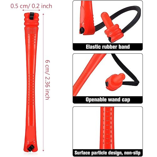 Miniatura 8 de WILLBOND 60 varillas permanentes de cabello largo natural corto con banda de goma elástica, kit de ondas frías de plástico antideslizante para