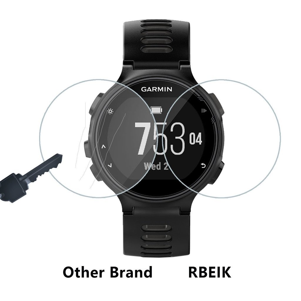 Proteggi Schermo in Vetro Temperato per Garmin Forerunner 735XT - 2 pezzi